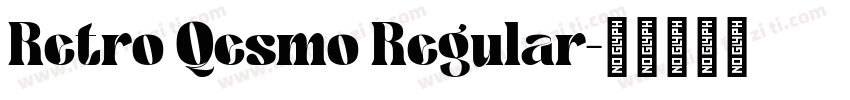 Retro Qesmo Regular字体转换